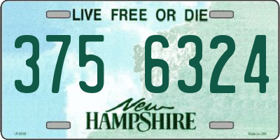 NH license plate 3756324