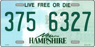 NH license plate 3756327