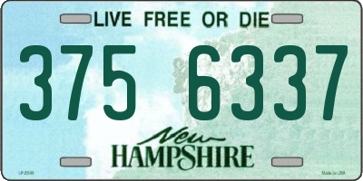 NH license plate 3756337