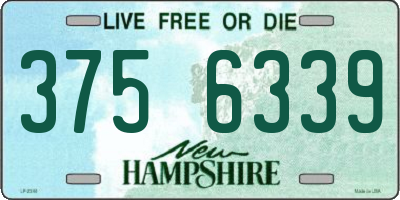 NH license plate 3756339
