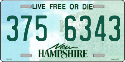 NH license plate 3756343