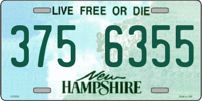 NH license plate 3756355