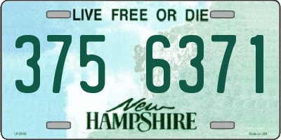 NH license plate 3756371