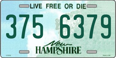 NH license plate 3756379
