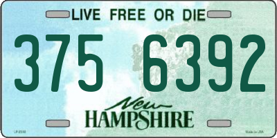 NH license plate 3756392