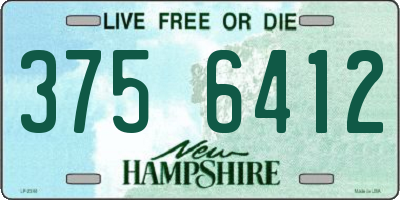 NH license plate 3756412