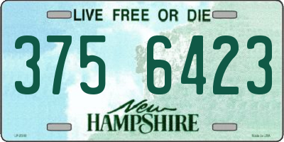 NH license plate 3756423