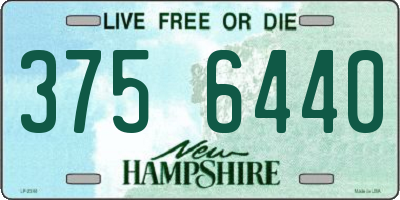 NH license plate 3756440