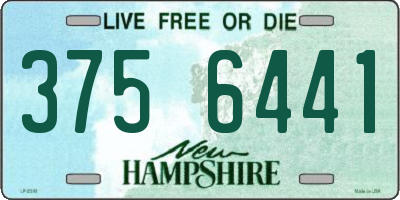 NH license plate 3756441