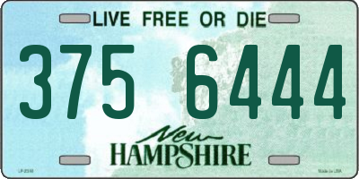 NH license plate 3756444