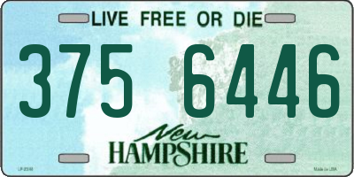 NH license plate 3756446