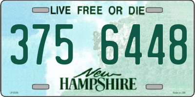 NH license plate 3756448