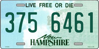 NH license plate 3756461