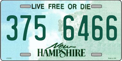 NH license plate 3756466