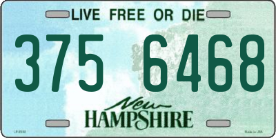 NH license plate 3756468