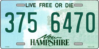 NH license plate 3756470
