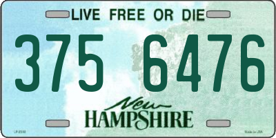 NH license plate 3756476