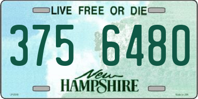 NH license plate 3756480