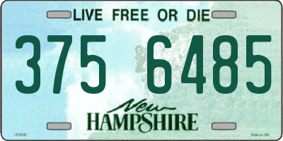 NH license plate 3756485