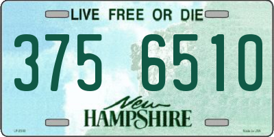 NH license plate 3756510
