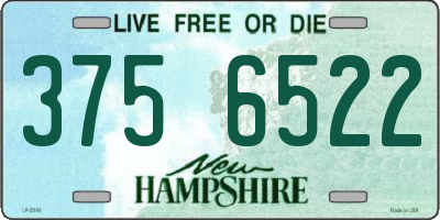 NH license plate 3756522