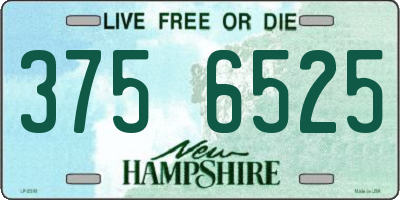 NH license plate 3756525