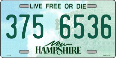 NH license plate 3756536