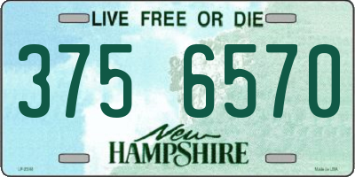 NH license plate 3756570