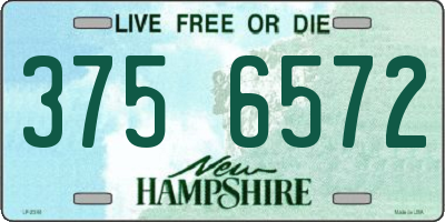 NH license plate 3756572