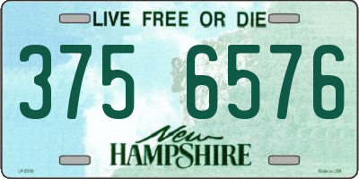NH license plate 3756576