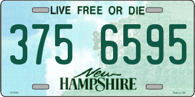 NH license plate 3756595