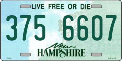 NH license plate 3756607