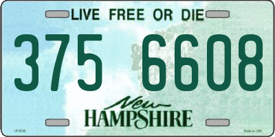 NH license plate 3756608