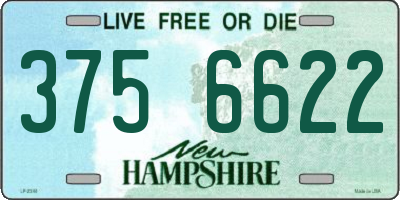 NH license plate 3756622