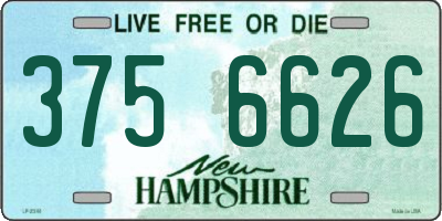 NH license plate 3756626