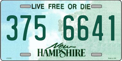 NH license plate 3756641