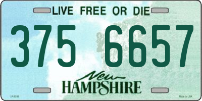 NH license plate 3756657