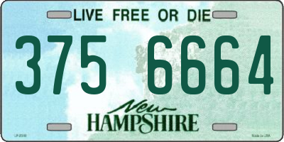 NH license plate 3756664