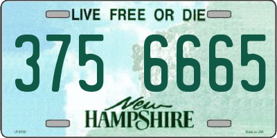 NH license plate 3756665