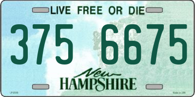 NH license plate 3756675