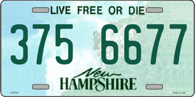 NH license plate 3756677