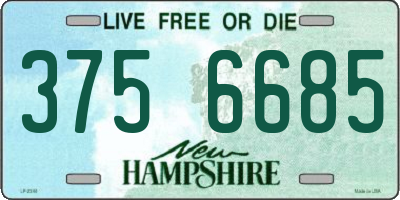 NH license plate 3756685