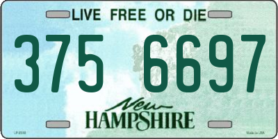 NH license plate 3756697