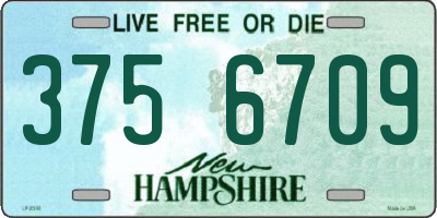 NH license plate 3756709