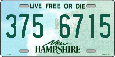 NH license plate 3756715