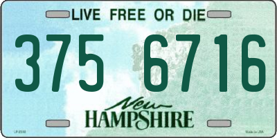 NH license plate 3756716