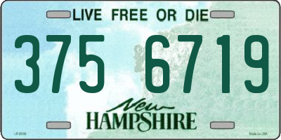 NH license plate 3756719