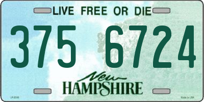 NH license plate 3756724