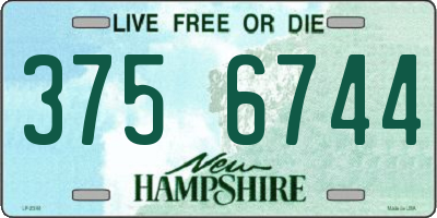 NH license plate 3756744