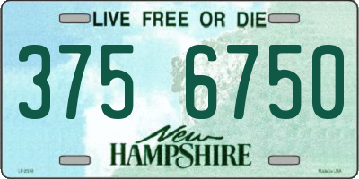 NH license plate 3756750